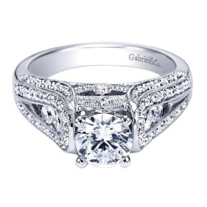 Gabriel 14 Karat Victorian Engagement Ring ER3877W44JJ