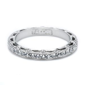 Tacori Platinum Crescent Silhouette Wedding Band HT2511