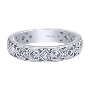 Gabriel Fashion 14 Karat Stackable Stackable Ladies' Ring LR4854W44JJ