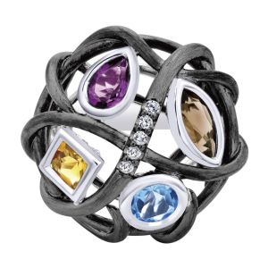 Gabriel Fashion Silver Byblos Ladies' Ring LR50607SVJMC