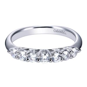 Gabriel 14 Karat Contemporary Wedding Band WB3957W44JJ