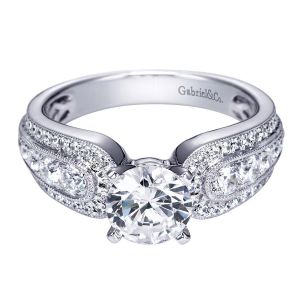 Gabriel 14 Karat Victorian Engagement Ring ER5378W44JJ