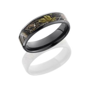 Lashbrook Z6B14(NS)/RTAPG POLISH Camo Wedding Ring or Band