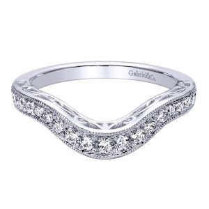 Gabriel 14 Karat Contemporary Wedding Band WB9333W44JJ