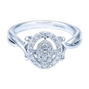 Gabriel Fashion 14 Karat Clustered Diamonds Ladies' Ring LR50330W45JJ