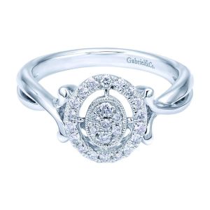 Gabriel Fashion 14 Karat Clustered Diamonds Ladies' Ring LR50330W45JJ