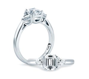 A.JAFFE 18 Karat Classic Engagement Ring ME1700