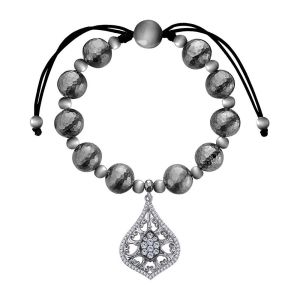 Gabriel Fashion Silver Bacca Beads Tennis Bracelet TB3398SVJWS