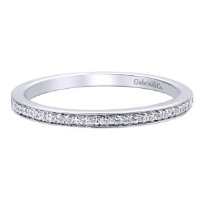 Gabriel 14 Karat Contemporary Wedding Band WB9654W44JJ