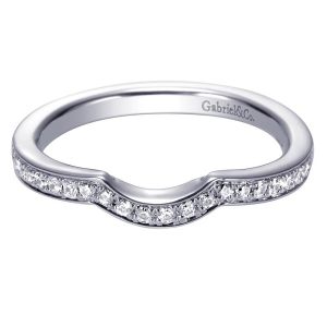 Gabriel 14 Karat Contemporary Wedding Band WB6392W44JJ