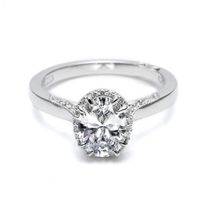 Tacori Platinum Dantela Engagement Ring 2620OVLG