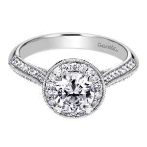 Gabriel 14 Karat Victorian Engagement Ring ER6526W44JJ