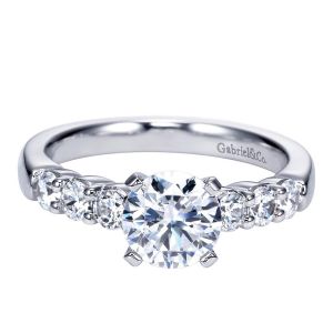 Gabriel 14 Karat Contemporary Engagement Ring ER7849W44JJ