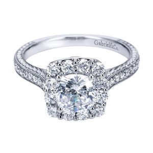 Gabriel 14 Karat Victorian Engagement Ring ER7500W44JJ