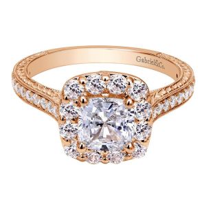 Gabriel 14 Karat Victorian Engagement Ring ER7500K44JJ