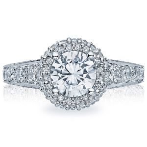 Tacori HT2516RD65 18 Karat Blooming Beauties Engagement Ring