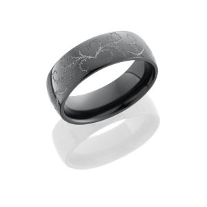 Lashbrook Z7D/WLCVTHORNSHEART POLISH Zirconium Wedding Ring or Band