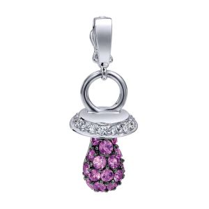 Gabriel Fashion 14 Karat Treasure Chests Charm Pendant PT818W44PS