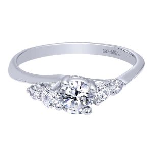 Gabriel 14 Karat Victorian Engagement Ring ER910065W44JJ