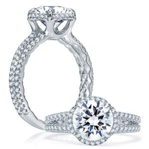 A.JAFFE 14 Karat Classic Engagement Ring ME1861Q