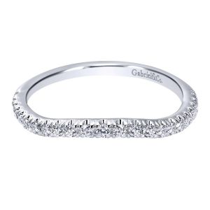 Gabriel 14 Karat Contemporary Wedding Band WB10789W44JJ