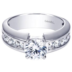 Gabriel 14 Karat Contemporary Engagement Ring ER4188W44JJ