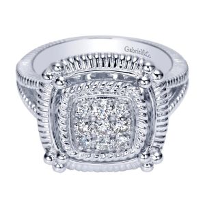 Gabriel Fashion Silver Roman Ladies' Ring LR6694SV5JJ