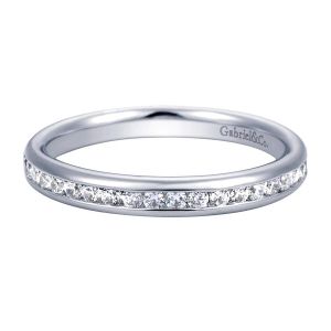 Gabriel 14 Karat Contemporary Wedding Band WB6658W44JJ