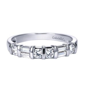 Gabriel 14 Karat Contemporary Wedding Band WB2798W44JJ