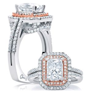 A.JAFFE Platinum Signature Engagement Ring MES637