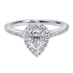 Gabriel 14 Karat Contemporary Engagement Ring ER5828W44JJ