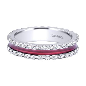 Gabriel Fashion Silver Stackable Stackable Ladies' Ring LR5908-7E1SVJJJ