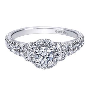 Gabriel 14 Karat Contemporary Engagement Ring ER910219W44JJ