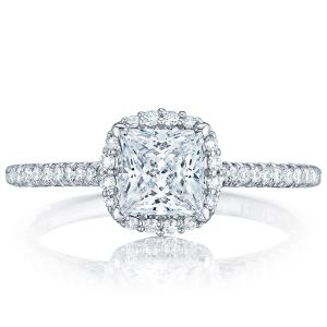 Tacori HT254715PR55 18 Karat Petite Crescent Engagement Ring