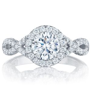 Tacori HT2549RD65 18 Karat Petite Crescent Engagement Ring