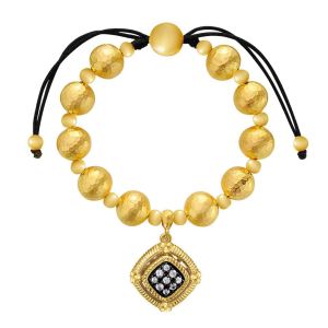 Gabriel Fashion Silver Bacca Beads Tennis Bracelet TB3397SYJWS