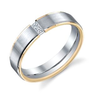 243595 Christian Bauer 18K - Plat Diamond  Wedding Ring / Band