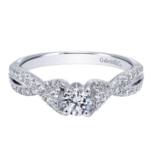 Gabriel 14 Karat Contemporary Engagement Ring ER910175W44JJ