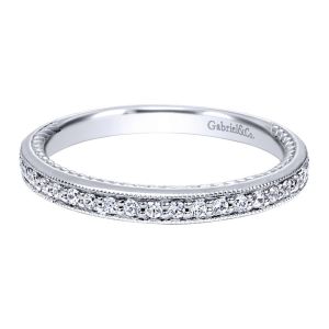Gabriel 14 Karat Victorian Wedding Band WB10106W44JJ