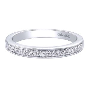 Gabriel 14 Karat Contemporary Wedding Band WB9586W44JJ