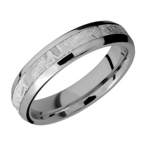 Lashbrook 5B13(NS)/METEORITE Titanium Wedding Ring or Band
