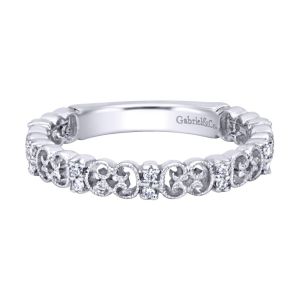 Gabriel Fashion 14 Karat Stackable Stackable Ladies' Ring LR4874W44JJ