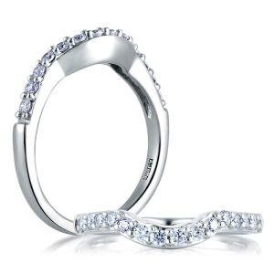 A.JAFFE Classic 18 Karat Diamond Wedding Ring MR1290 / 28