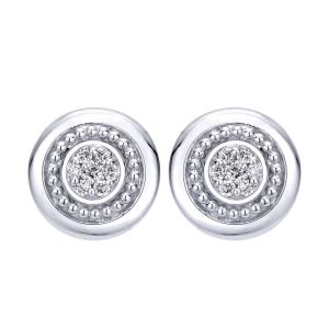 Gabriel Fashion Silver Celestial Stud Earrings EG11755SV5JJ