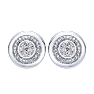 Gabriel Fashion Silver Celestial Stud Earrings EG11755SV5JJ