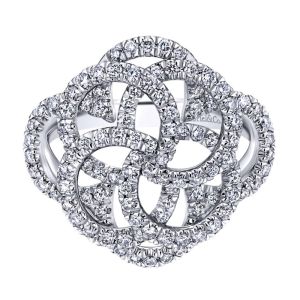 Gabriel Fashion 14 Karat Lusso Diamond Ladies' Ring LR50655W45JJ
