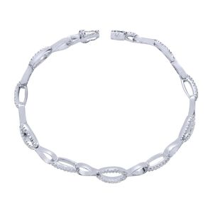 Gabriel Fashion 14 Karat Lusso Diamond Tennis Bracelet TB2506W45JJ
