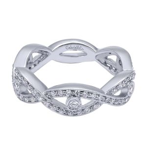 Gabriel Fashion 14 Karat Stackable Stackable Ladies' Ring LR5708W45JJ