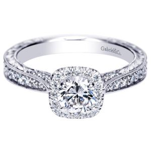 Gabriel 14 Karat Victorian Engagement Ring ER98629W44JJ