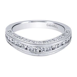 Gabriel 14 Karat Victorian Wedding Band WB11835R4W44JJ